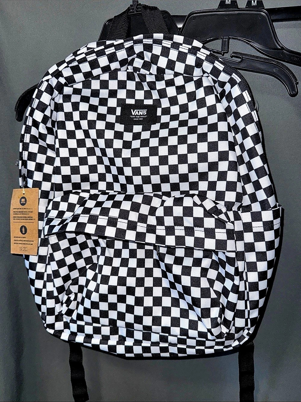 Vans Old Skool Checkerboard Backpack Black & White